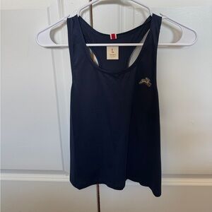 Tracksmith Navy Twilight Cropped Running Tank